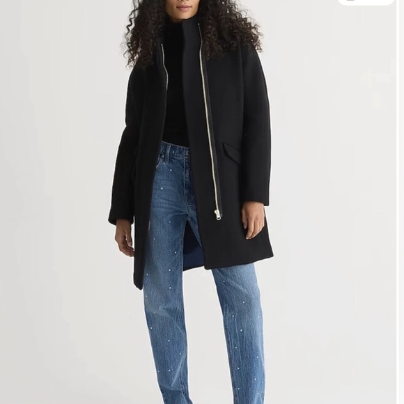 J.Crew Cocoon coat in Italian stadium-cloth wool blend - Picture 2 of 12